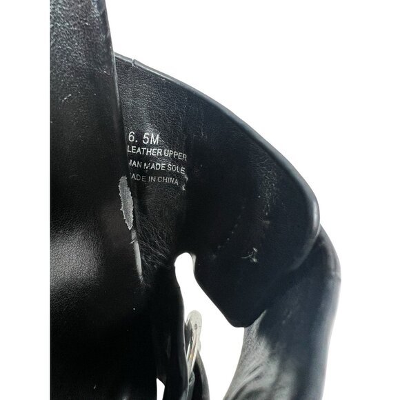 Rebecca Minkoff Women's Vachel Slides US 7,5 M Black Leather Sandals - Picture 11 of 12